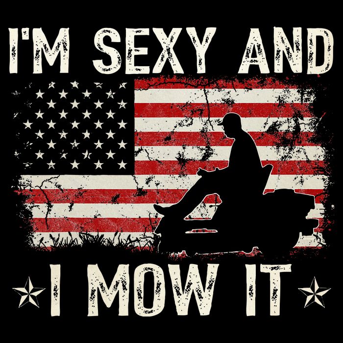 Lawn Mowing Landscaping IM Sexy And I Mow It Flag Bag