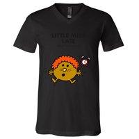 Little Miss Late V-Neck T-Shirt