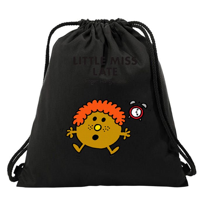 Little Miss Late Drawstring Bag