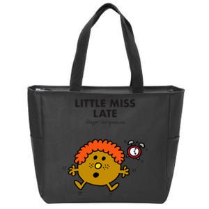 Little Miss Late Zip Tote Bag