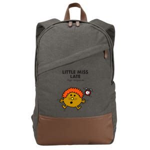 Little Miss Late Cotton Canvas Backpack