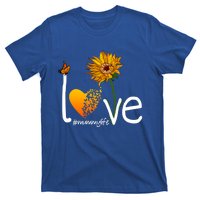 Love Mummy Life Mom Grandma Butterfly Sunflower Graphic Cool Gift T-Shirt