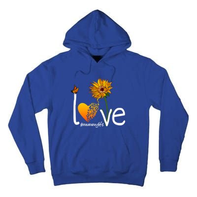 Love Mummy Life Mom Grandma Butterfly Sunflower Graphic Cool Gift Tall Hoodie