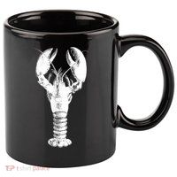 Large Maine Lobster in White Tee 11oz C Handle Ceramic Mug