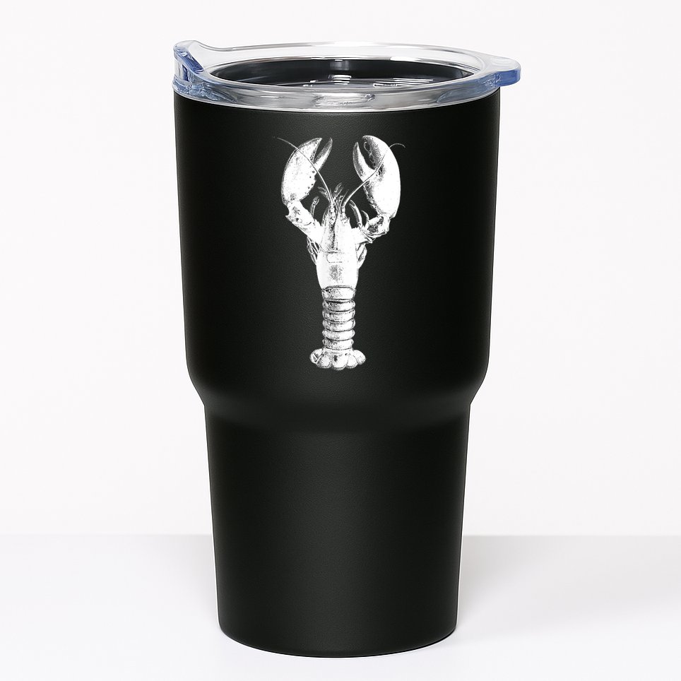 Large Maine Lobster in White Tee Tumbler
