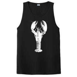 Large Maine Lobster in White Tee PosiCharge Competitor Tank