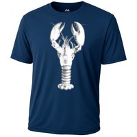 Large Maine Lobster in White Tee Performance Shirt