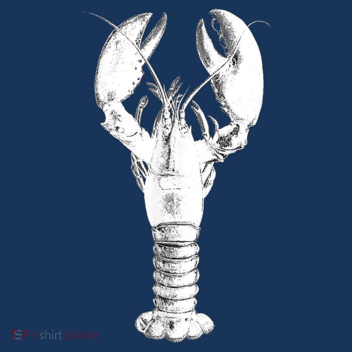 Large Maine Lobster in White Tee Performance Shirt
