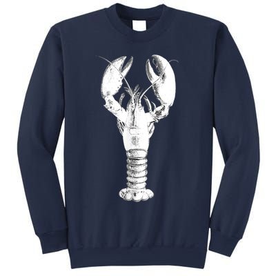 Large Maine Lobster in White Tee Sweatshirt