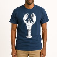 Large Maine Lobster in White Tee Tall T-Shirt