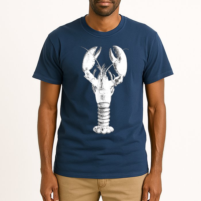 Large Maine Lobster in White Tee Tall T-Shirt