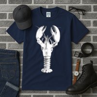 Large Maine Lobster in White Tee Tall T-Shirt