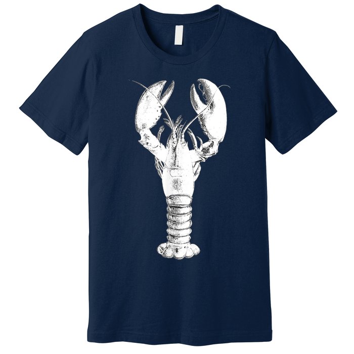 Large Maine Lobster in White Tee Premium T-Shirt