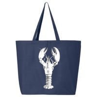 Large Maine Lobster in White Tee 25L Jumbo Tote