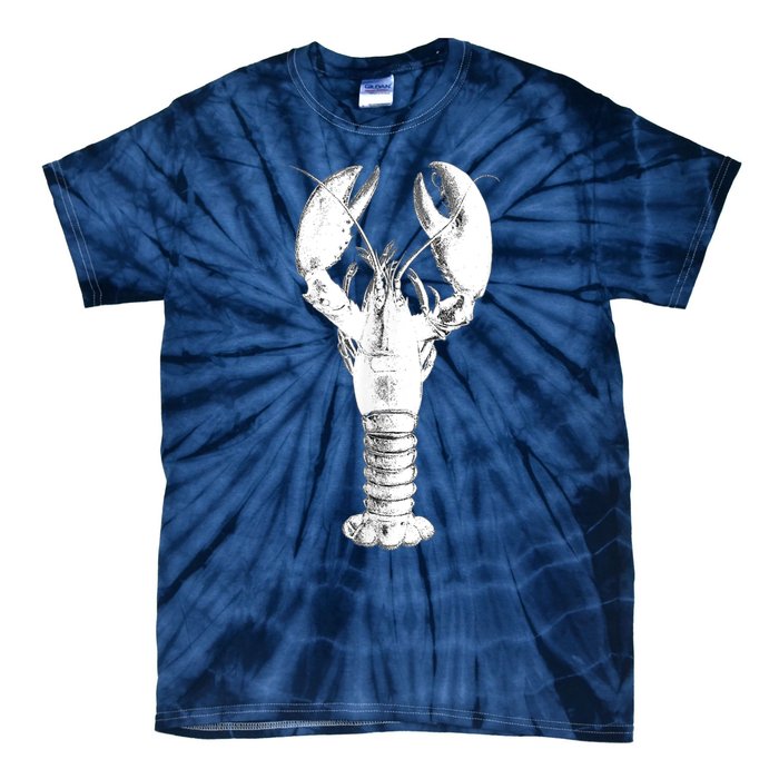 Large Maine Lobster in White Tee Tie-Dye T-Shirt