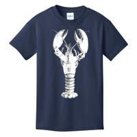 Large Maine Lobster in White Tee Kids T-Shirt