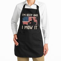 Lawn Mowing Landscaping Im Sexy And I Mow It Flag Apron