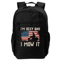 Lawn Mowing Landscaping Im Sexy And I Mow It Flag Backpack