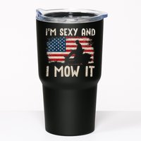 Lawn Mowing Landscaping Im Sexy And I Mow It Flag Tumbler