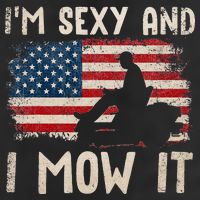 Lawn Mowing Landscaping Im Sexy And I Mow It Flag Golf Towel