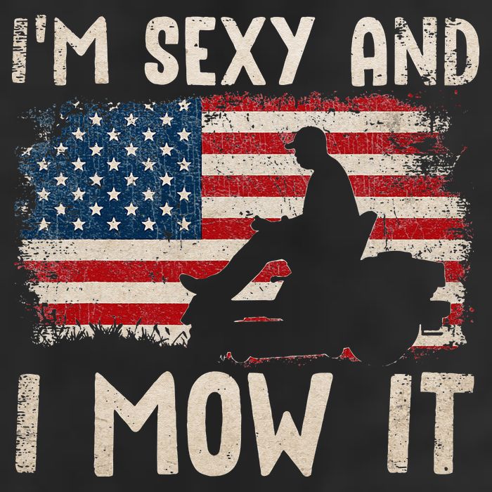 Lawn Mowing Landscaping Im Sexy And I Mow It Flag Golf Towel