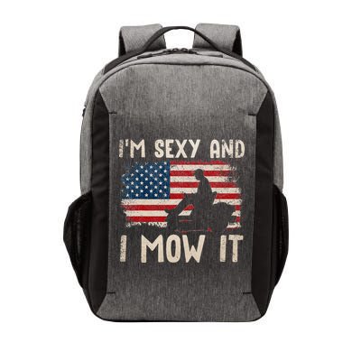 Lawn Mowing Landscaping Im Sexy And I Mow It Flag Vector Backpack
