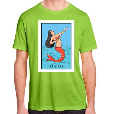 La Mermaid Lottery Gift The Mermaid Card Mexican Lottery Adult ChromaSoft Performance T-Shirt