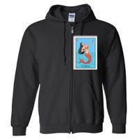 La Mermaid Lottery Gift The Mermaid Card Mexican Lottery Full Zip Hoodie