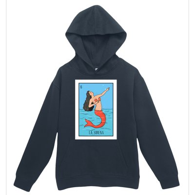 La Mermaid Lottery Gift The Mermaid Card Mexican Lottery Urban Pullover Hoodie