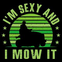 Lawn Mowing Landscaping Im Sexy And I Mow It Drawstring Bag