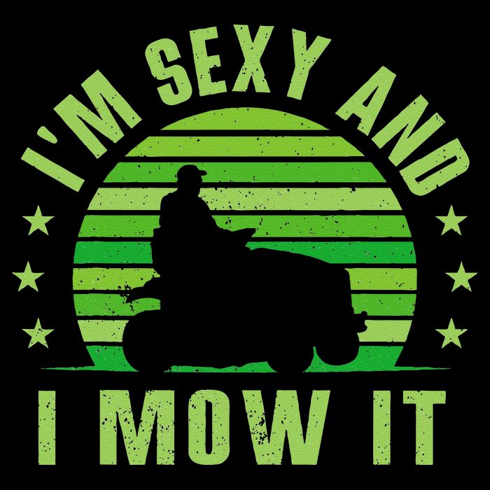 Lawn Mowing Landscaping Im Sexy And I Mow It Drawstring Bag
