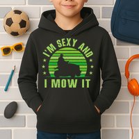 Lawn Mowing Landscaping Im Sexy And I Mow It Kids Hoodie