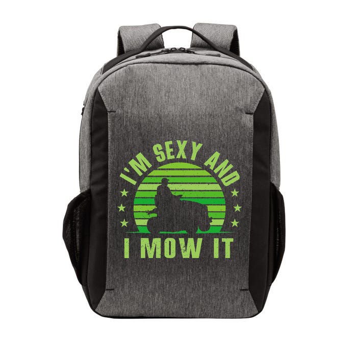 Lawn Mowing Landscaping Im Sexy And I Mow It Vector Backpack
