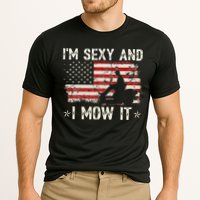 Lawn Mowing Landscaping I'm Sexy And I Mow It Flag Cooling Performance Crew T-Shirt