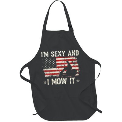Lawn Mowing Landscaping I'm Sexy And I Mow It Flag Apron