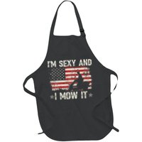 Lawn Mowing Landscaping I'm Sexy And I Mow It Flag Apron