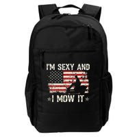Lawn Mowing Landscaping I'm Sexy And I Mow It Flag Backpack