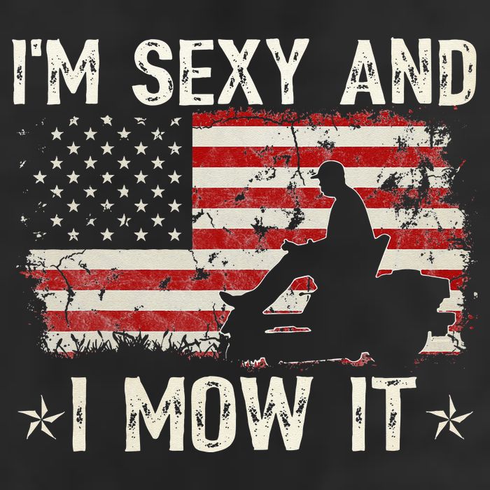 Lawn Mowing Landscaping I'm Sexy And I Mow It Flag Golf Towel