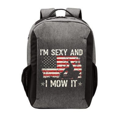 Lawn Mowing Landscaping I'm Sexy And I Mow It Flag Vector Backpack