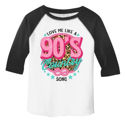 Love Me Like A 90s Country Song Country Music Lover Leopard Gift Toddler Fine Jersey T-Shirt