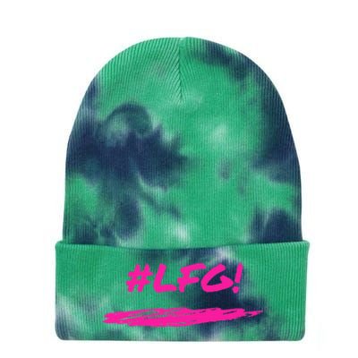 Lfg! Motivation Tie Dye 12in Knit Beanie