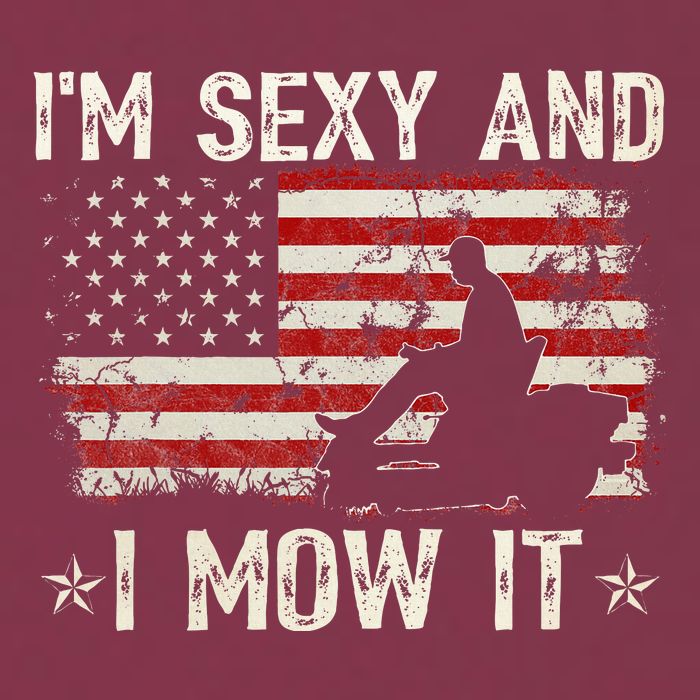 Lawn Mowing Landscaping IM Sexy And I Mow It Flag 16oz Travel Tumbler
