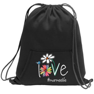 Love Marmee Life Sweatshirt Cinch Pack Bag