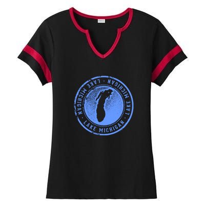 Lake Michigan Ladies Halftime Notch Neck Tee