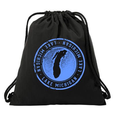 Lake Michigan Drawstring Bag