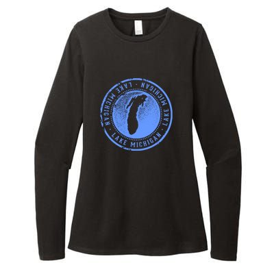 Lake Michigan Womens CVC Long Sleeve Shirt