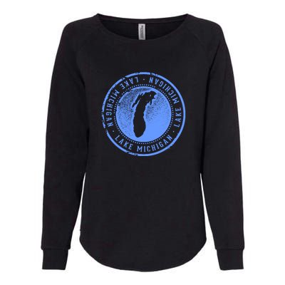 Lake Michigan Womens California Wash Sweatshirt