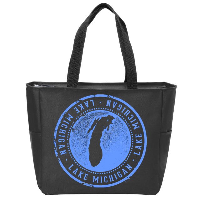 Lake Michigan Zip Tote Bag