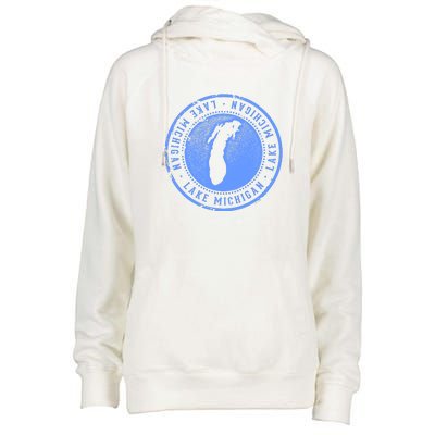 Lake Michigan Womens Funnel Neck Pullover Hood