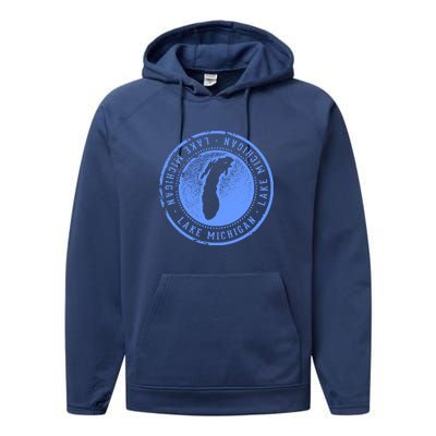 Lake Michigan Performance Fleece Hoodie